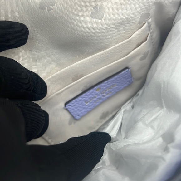 Kate Spade Leila Mini Flap Crossbody Viola Flower - Picture 9 of 14